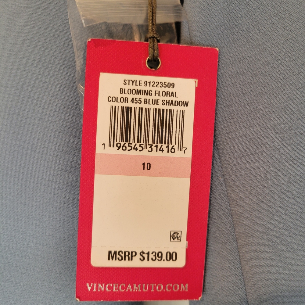 VINCE CAMUTO Sky Blue Blazer NWT Sz 10 - Picture 4 of 13